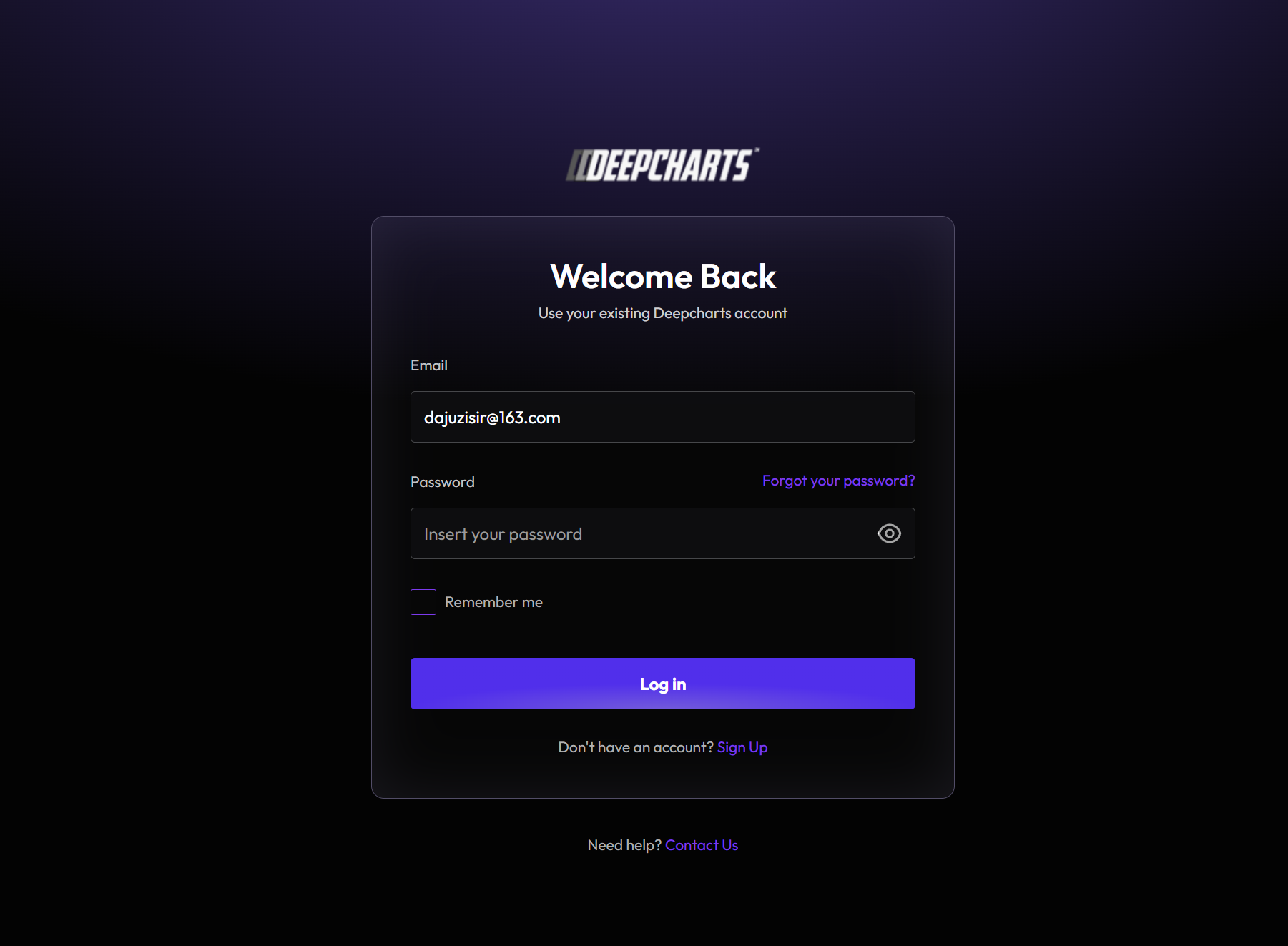 Deepcharts平台入口图示